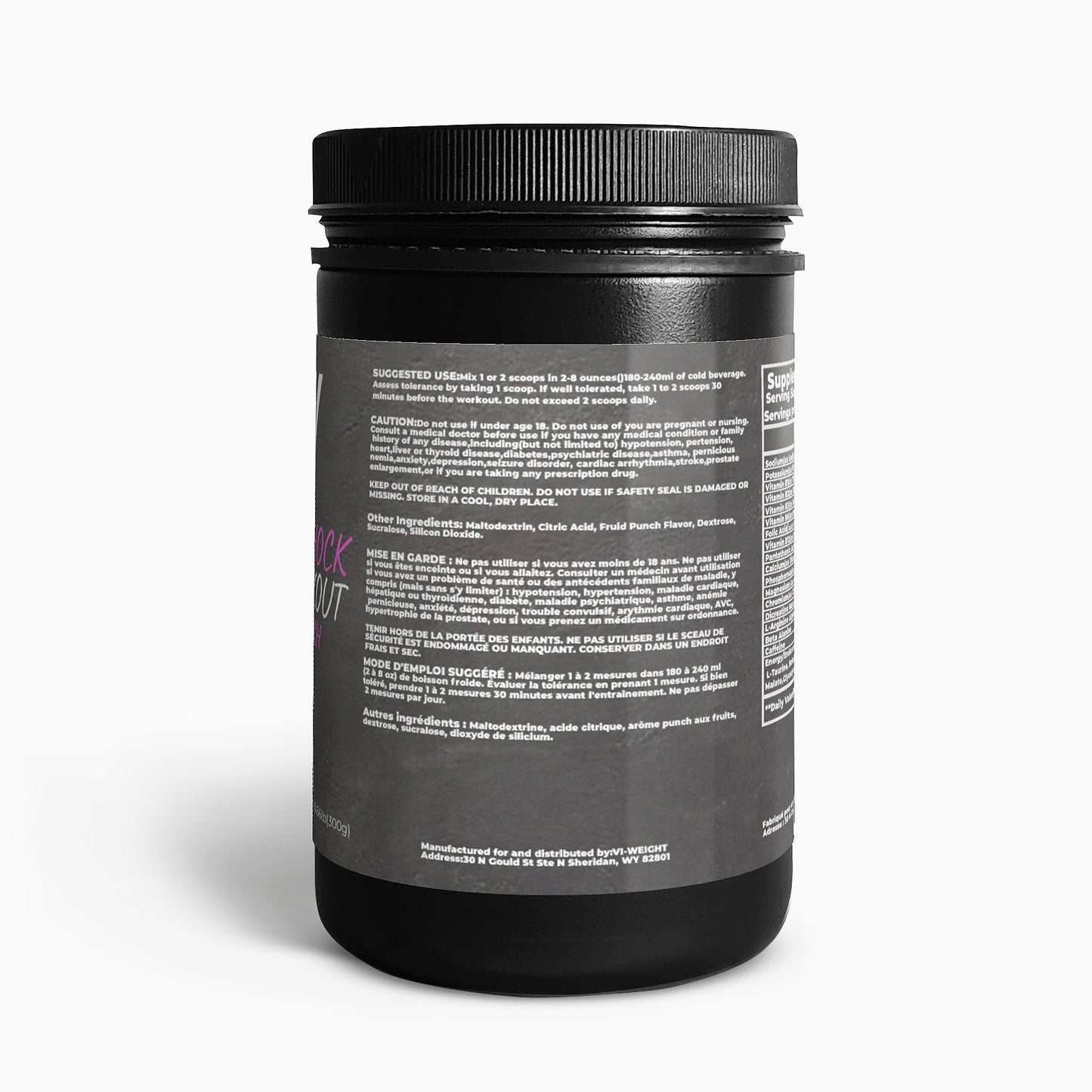 Nitric Shock Pre-Workout Powder (Fruit Punch)