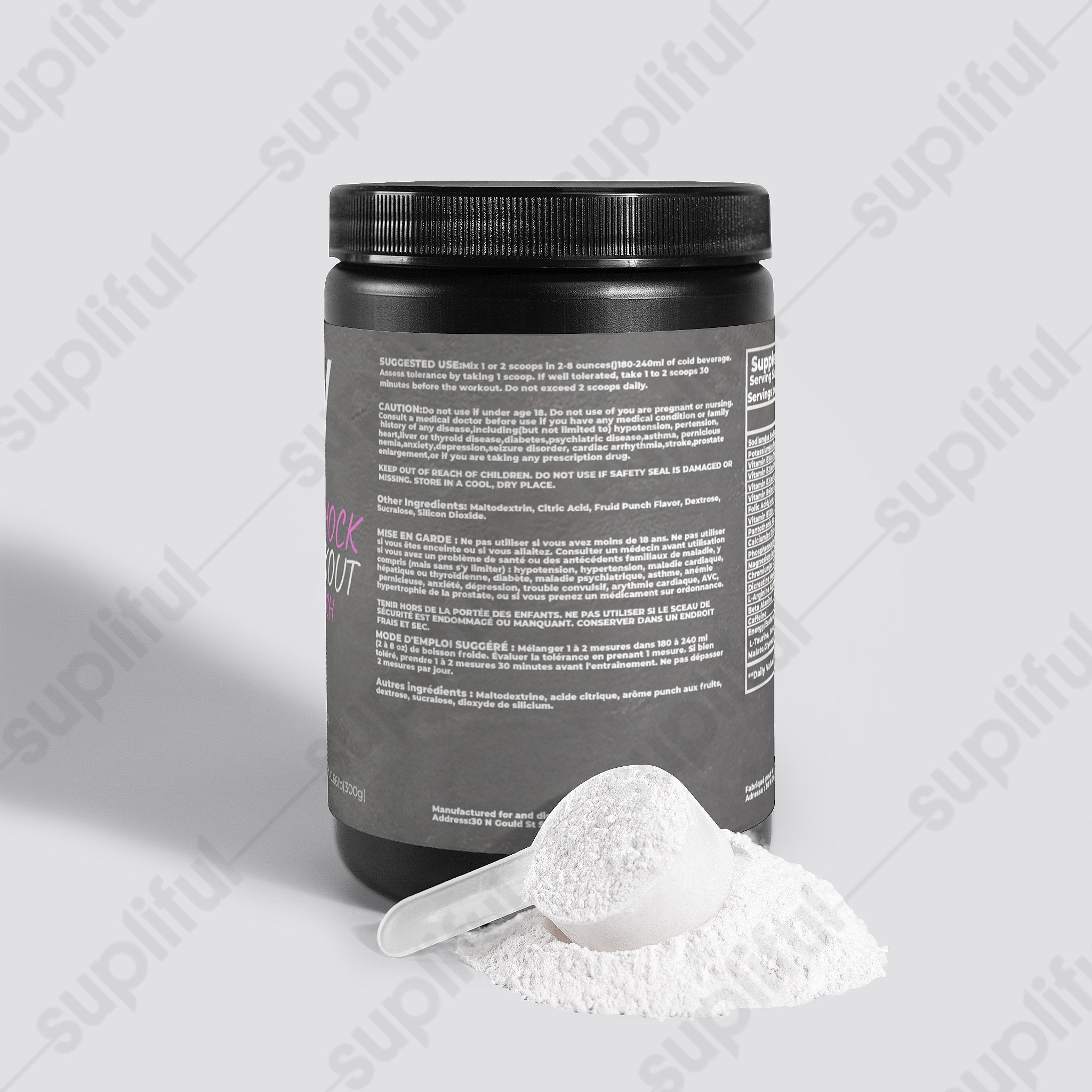 Nitric Shock Pre-Workout Powder (Fruit Punch)
