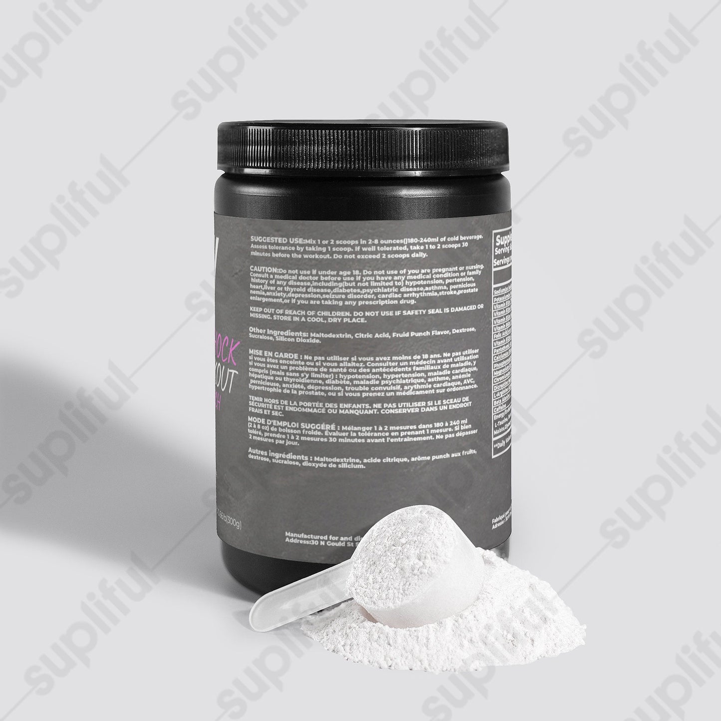 Nitric Shock Pre-Workout Powder (Fruit Punch)