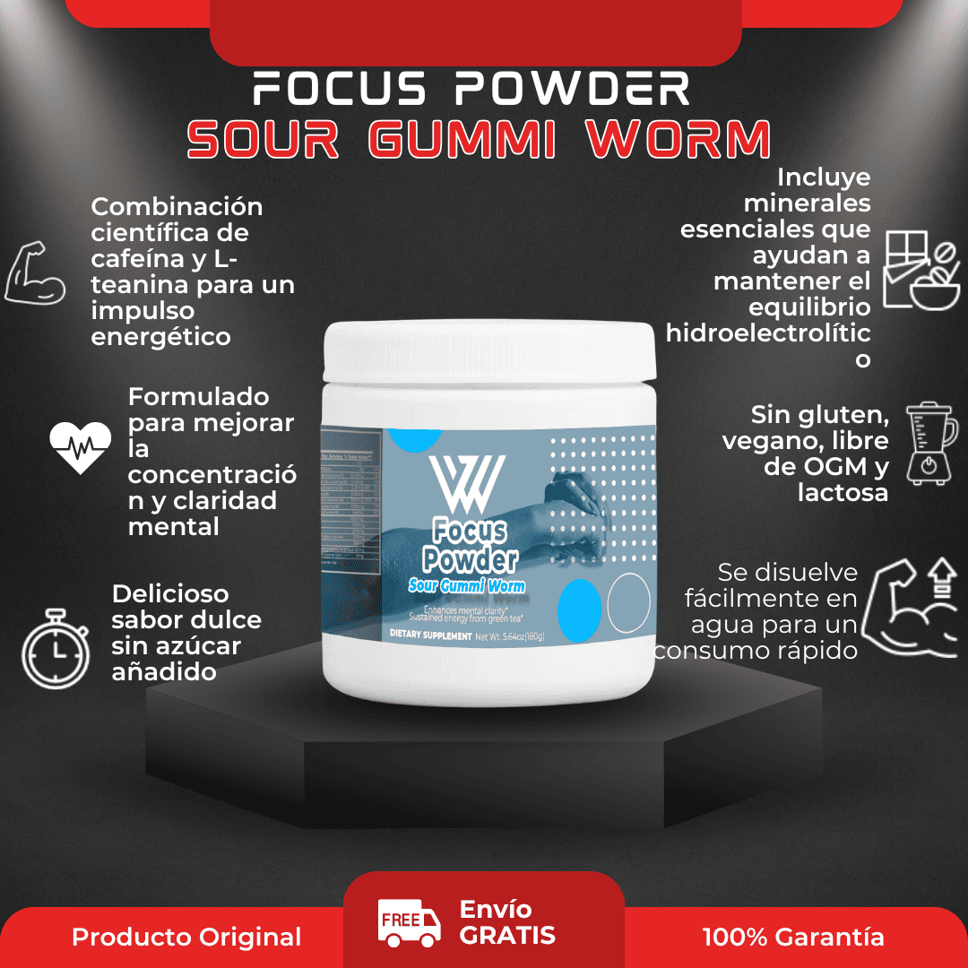 Focus Powder (Sour Gummi Worm)