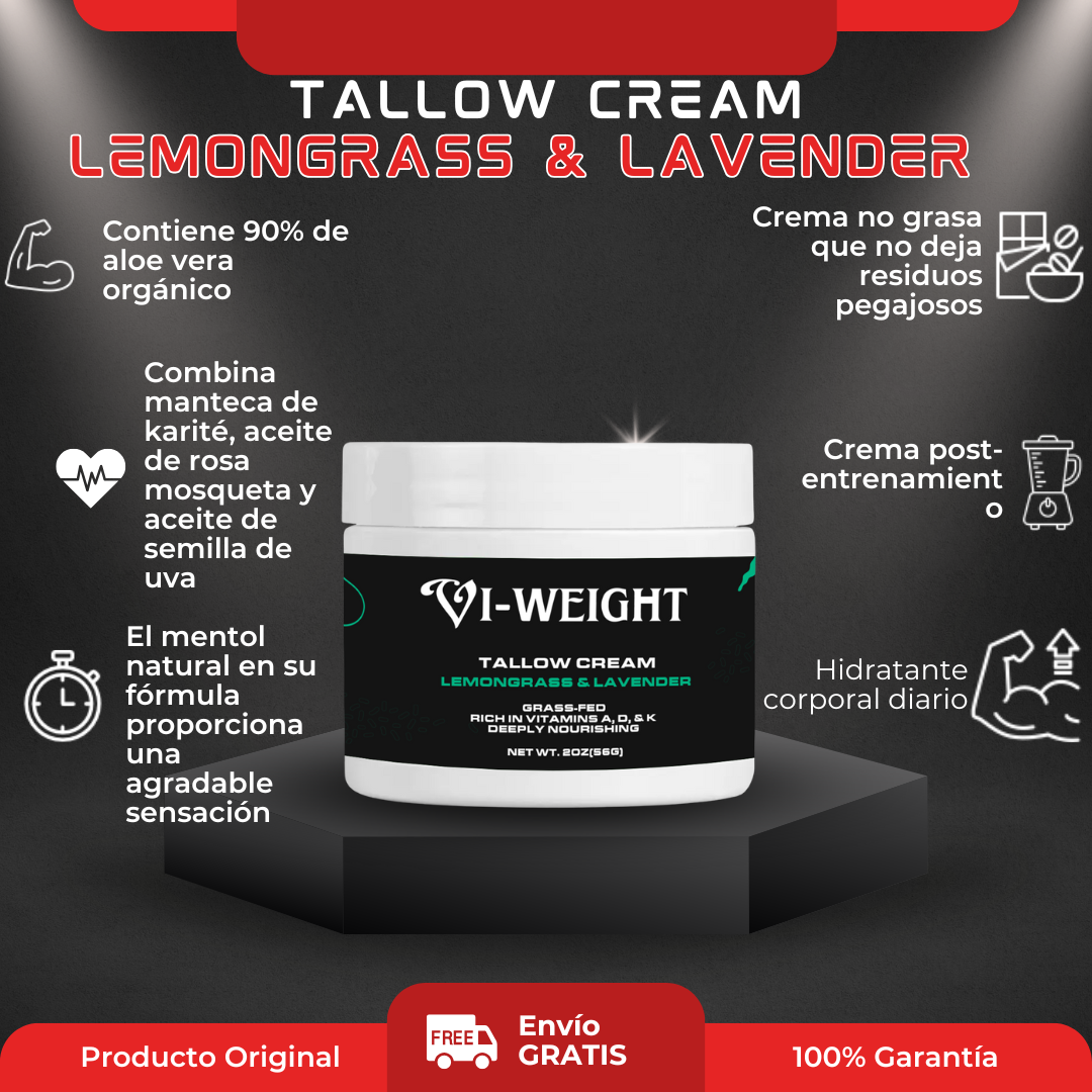 Tallow Cream Lemongrass & Lavender