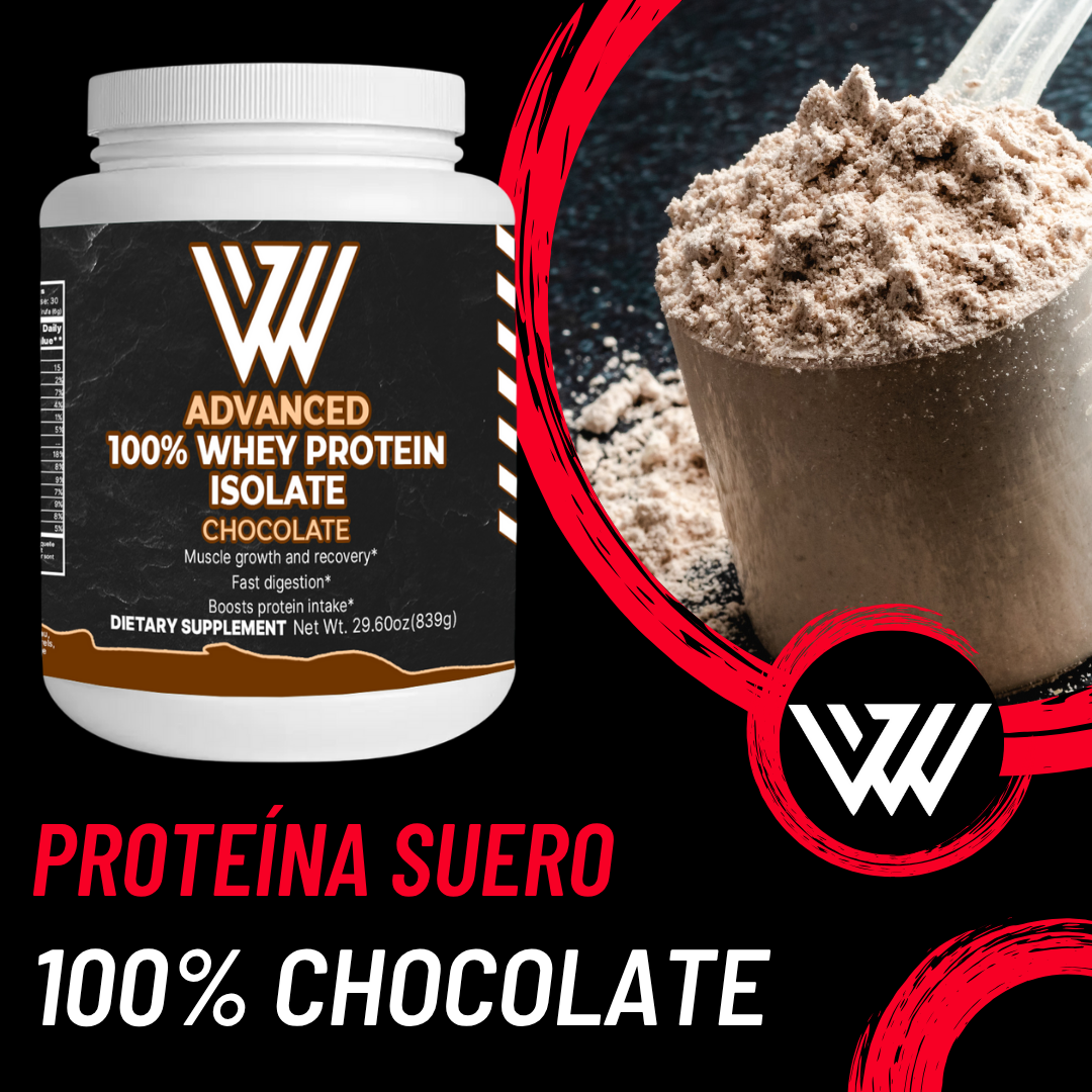 proteína de suero 100% avanzado sabor chocolate