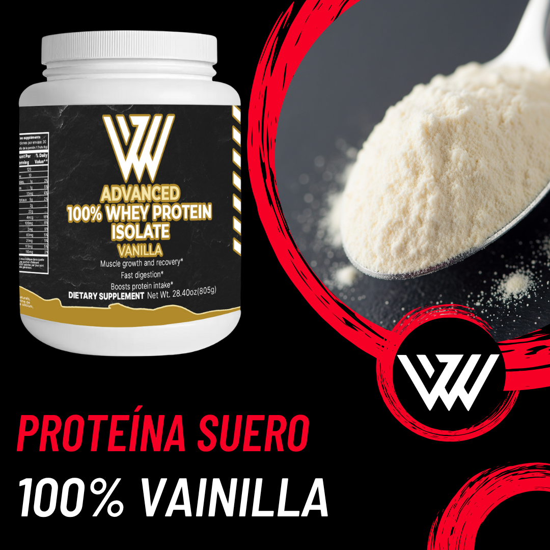 100% proteína de suero aislada (vainilla)