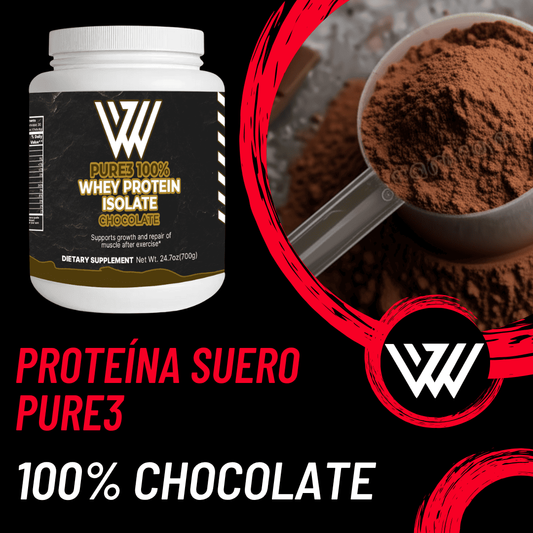 Aislado de proteína de suero 100 % Pure3 (chocolate)